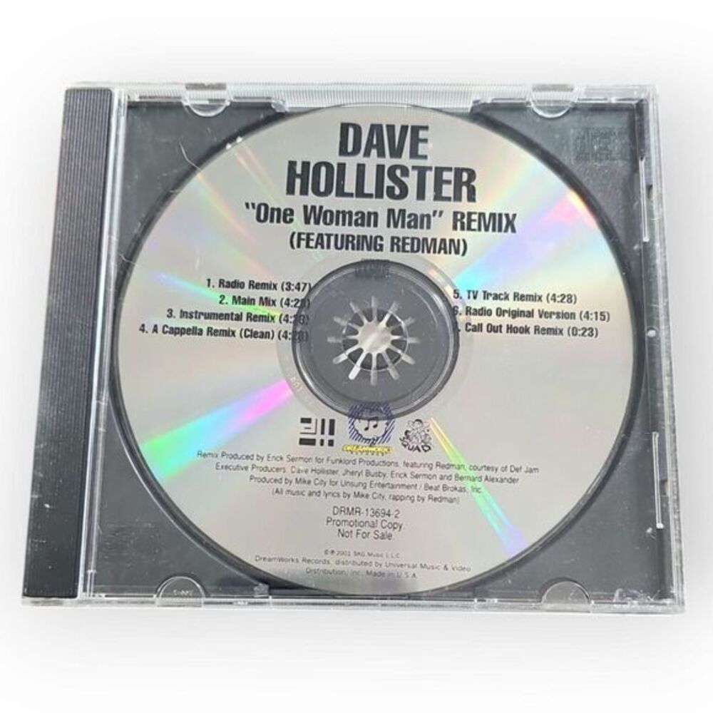 Dave Hollister – One Woman Man (Remix)‎ [2001 Promotional CD Single]
